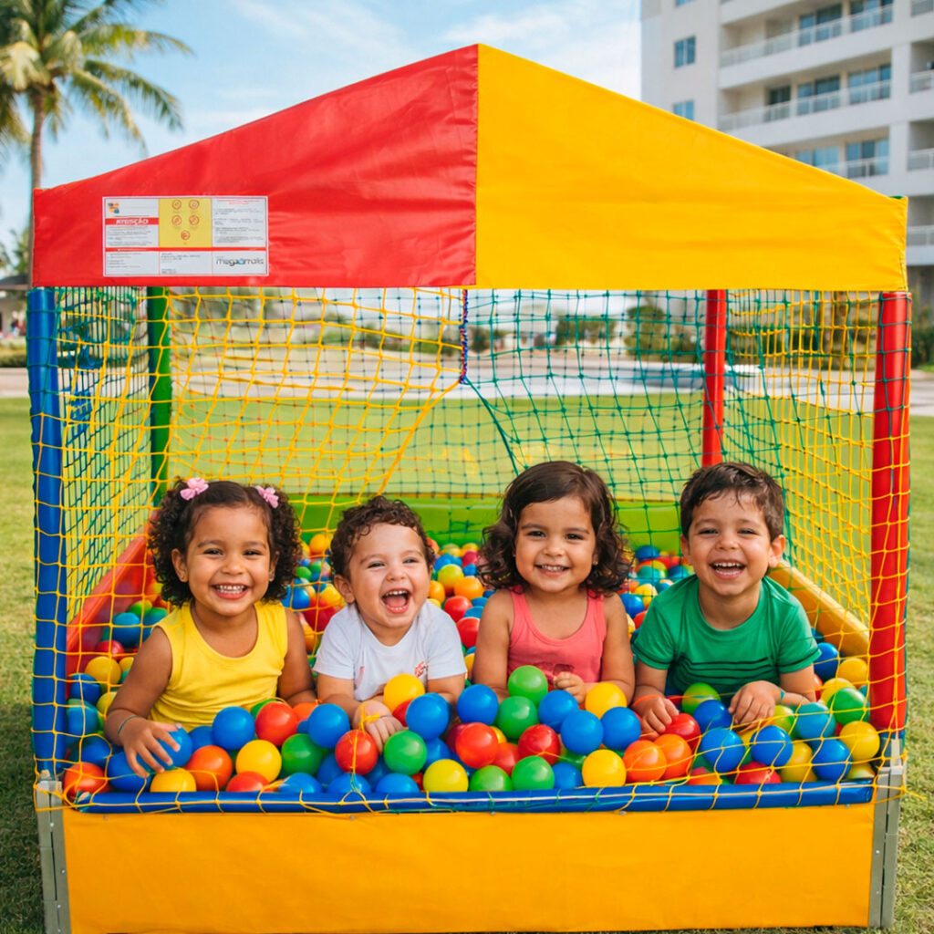 piscina bolinhas - quadrada